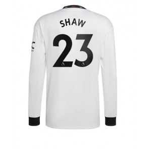 Manchester United Luke Shaw #23 Bortatröja 2022-23 Långärmad